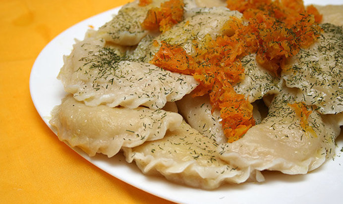 Постные вареники с картошкой