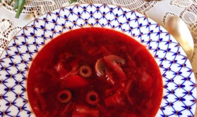 Грибной борщ