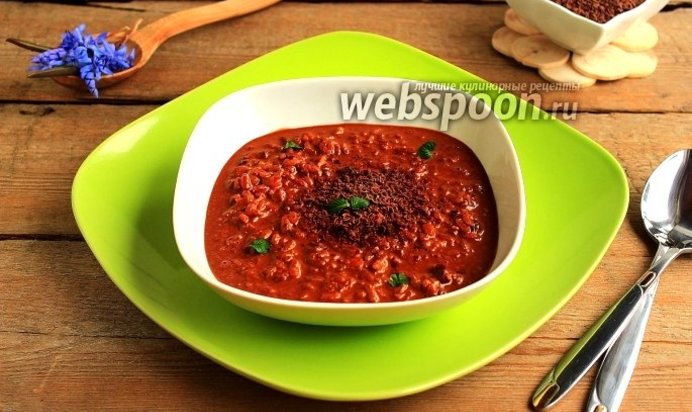 Шоколадно-миндальное ризотто