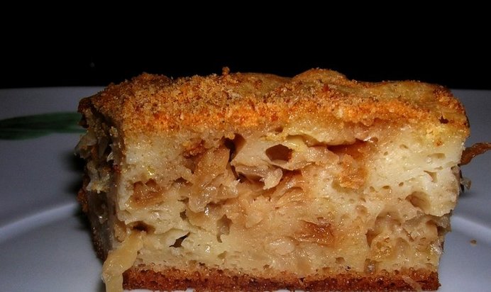 Шарлотка с капустой на кефире