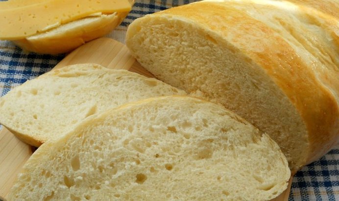 Батон нарезной Семейный в хлебопечке