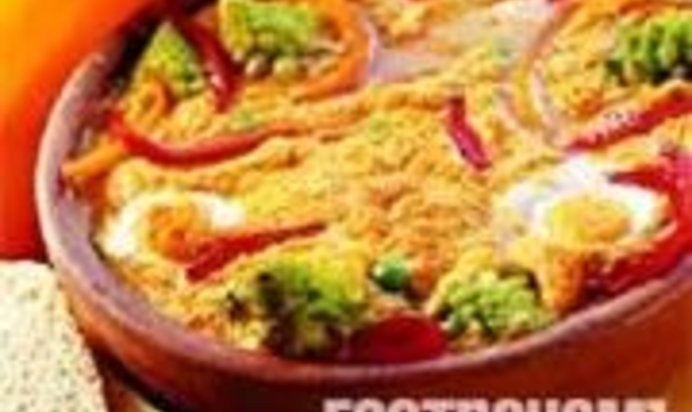 Запеканка из яиц с овощами