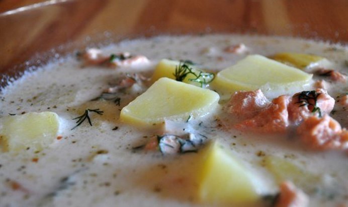 Уха из форели по‑фински