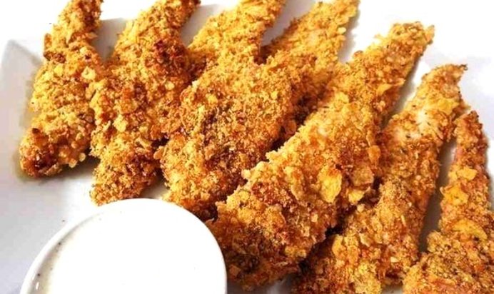 Куриная грудка в овсянке