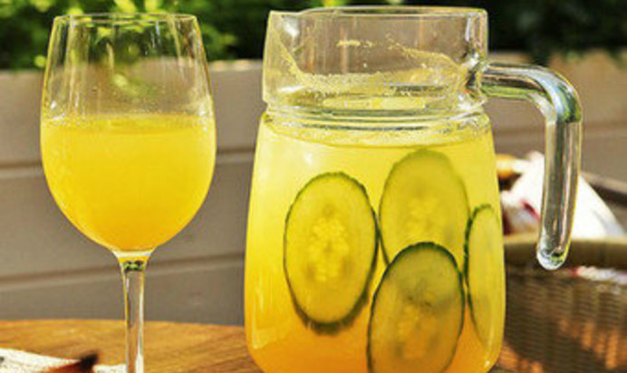 Огуречно-апельсиновый лимонад