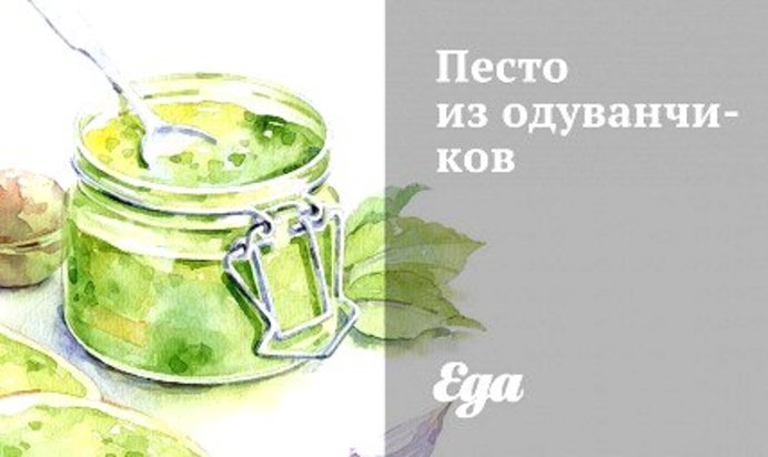 Песто из одуванчиков