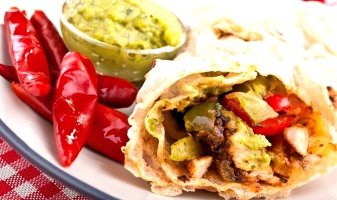 Фахитас с говядиной и текилой