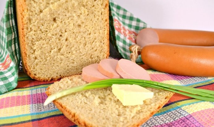 Овсяный хлеб на смальце в хлебопечке