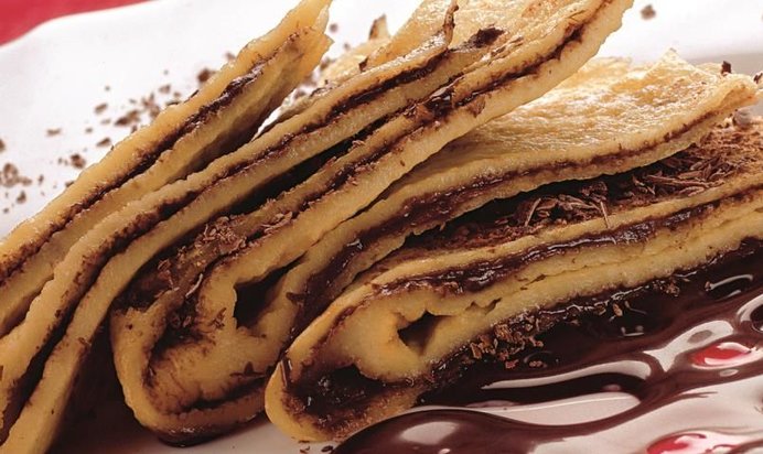 Блинчики с шоколадом