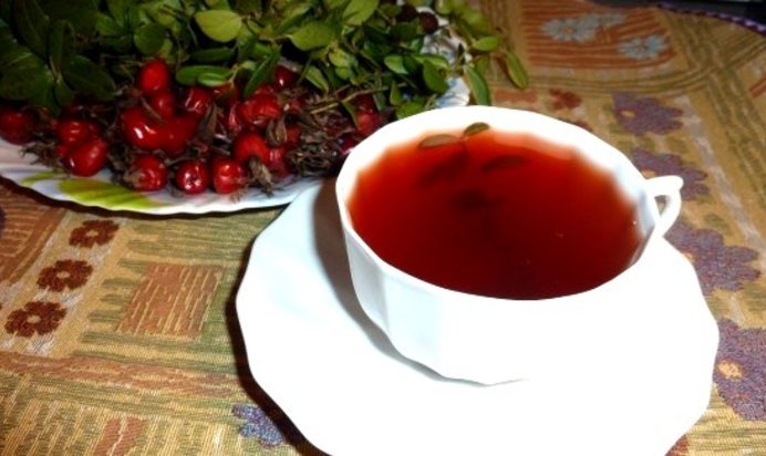 Брусничный чай