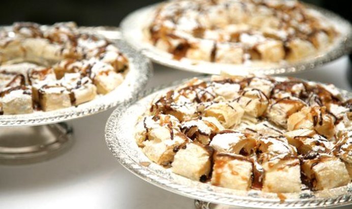 Бананово-арахисовые роллы