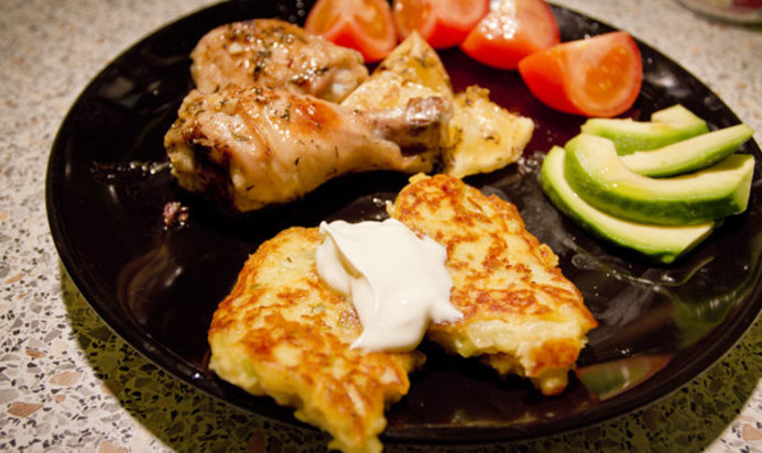 Картофельные оладьи с фенхелем