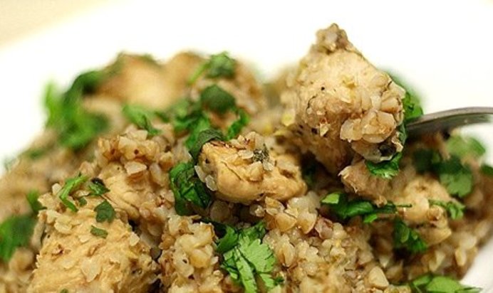 Гречка с индейкой в мультиварке