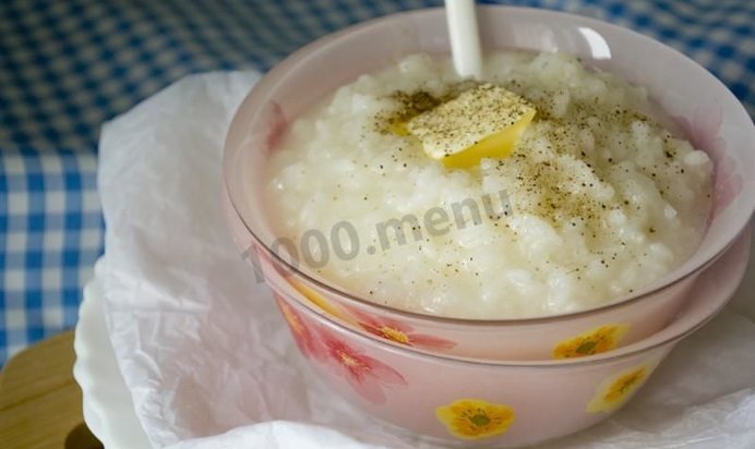 Рисовая каша на воде