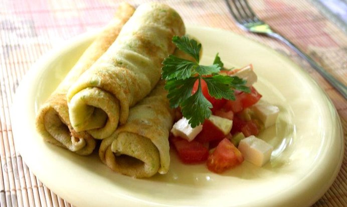 Блины на кабачковом тесте