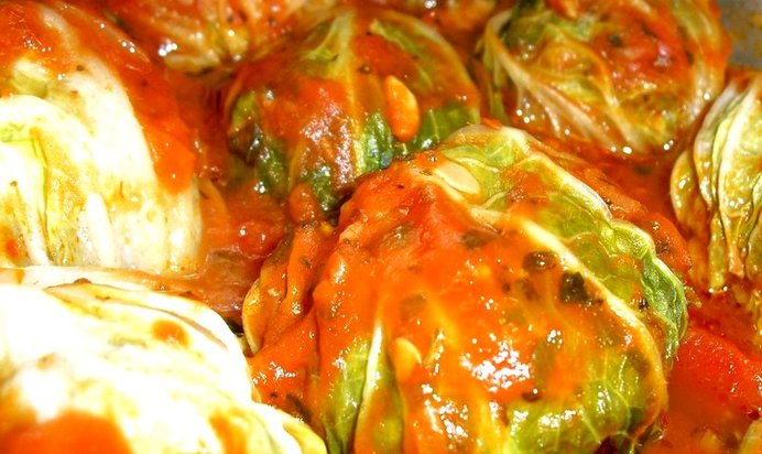 Голубцы с пекинской капустой для лентяев