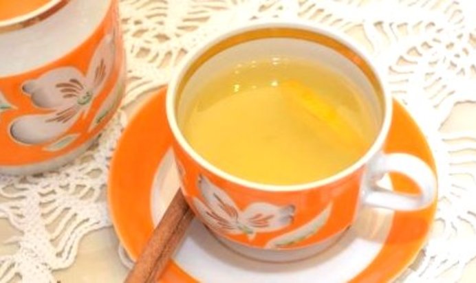 Зеленый чай с апельсином