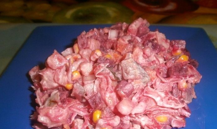 Винегрет с майонезом