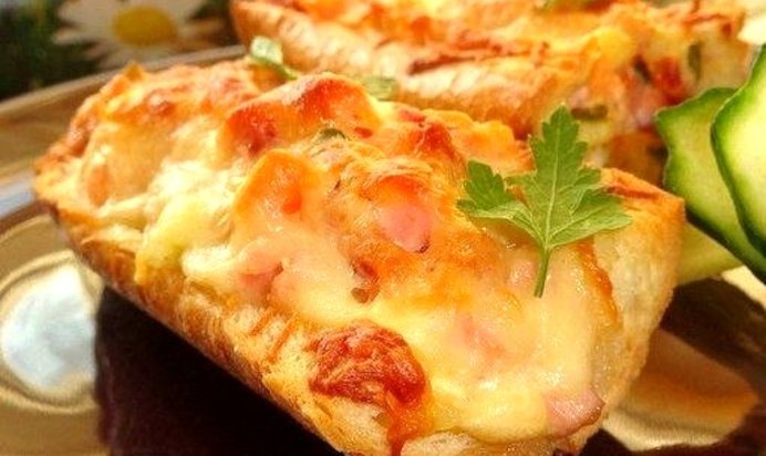 Горячая закуска в багете