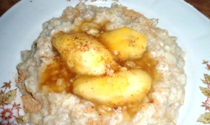 Овсяная каша с бананом