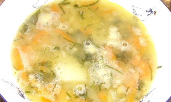 Гороховый суп с сельдереем