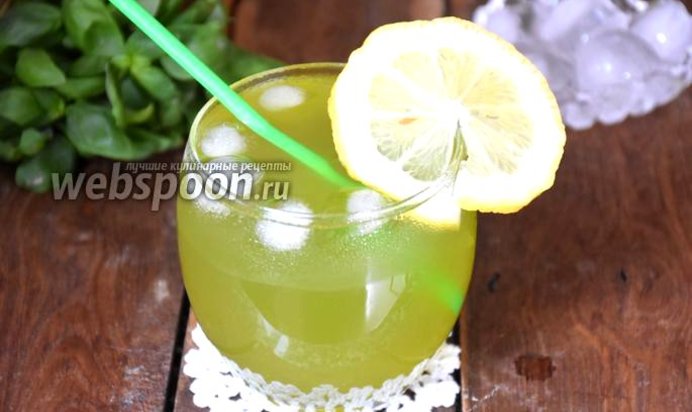 Лимонад с базиликом