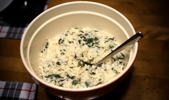 Ризотто со шпинатом