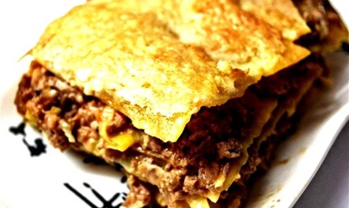 Лазанья с чеддером