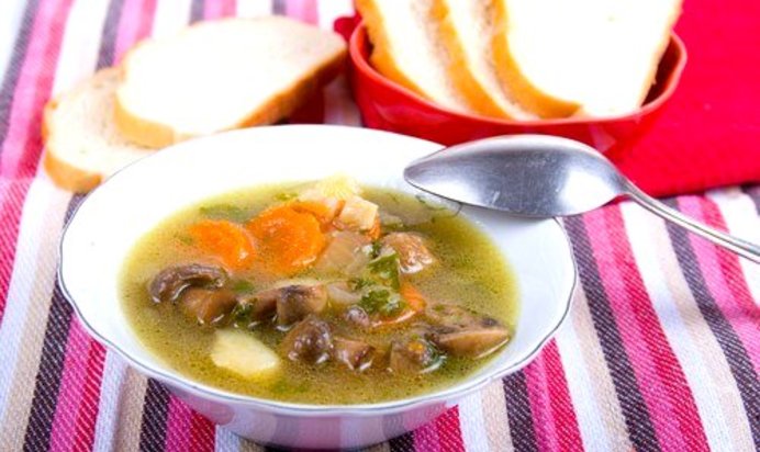 Рассольник с грибами