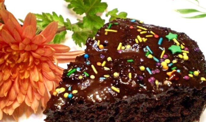 Шоколадный пирог с вишневым ликером