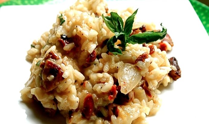 Ризотто с сосиской