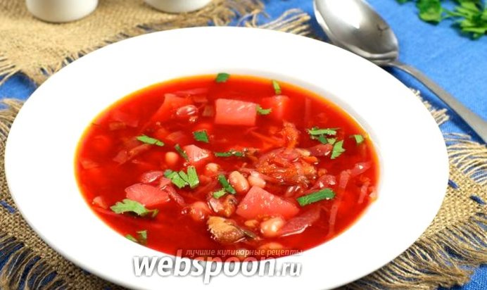 Борщ постный