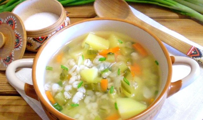 Рассольник классический рецепт с перловкой