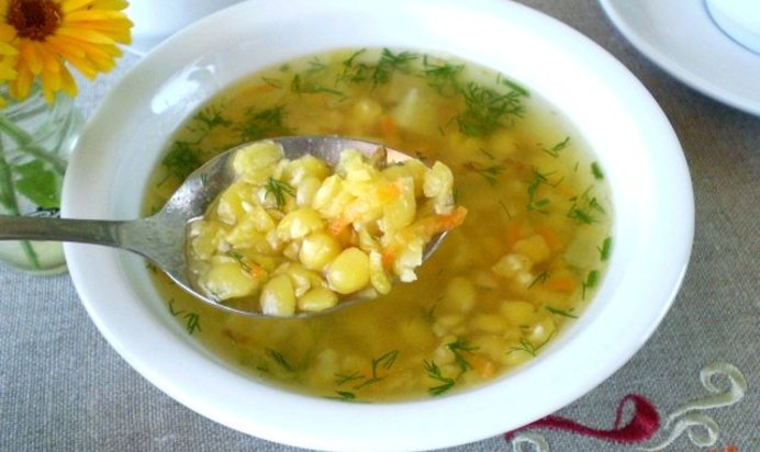 Гороховый суп с картофелем