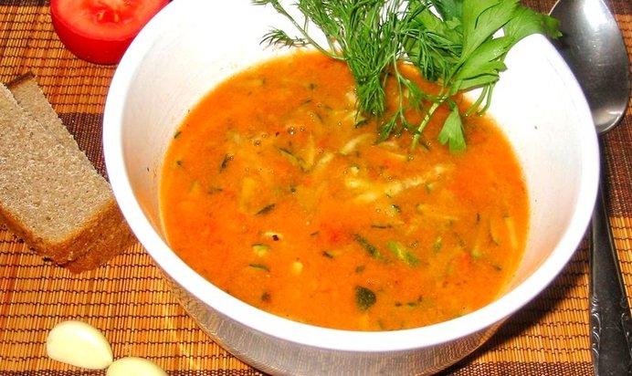 Гаспачо с огурцами