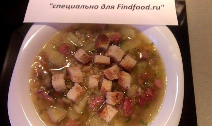 Гороховый суп с копченостями