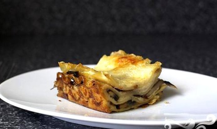 Лазанья с грибами