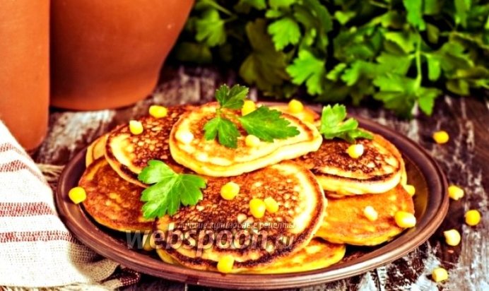Кукурузные оладьи