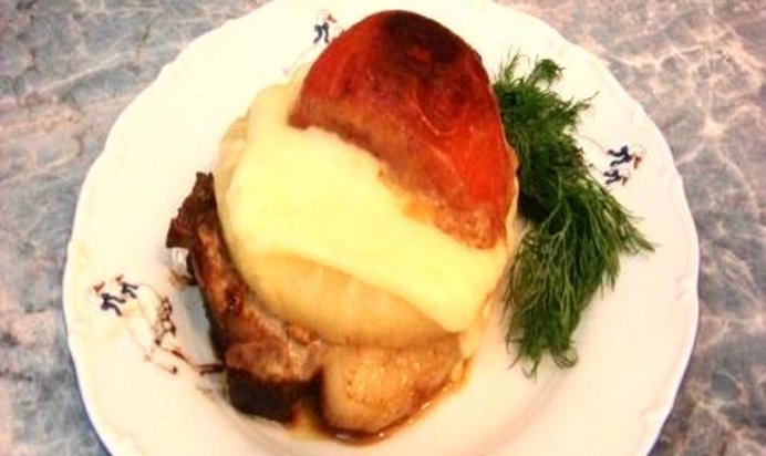 Свиной антрекот по-гавайски