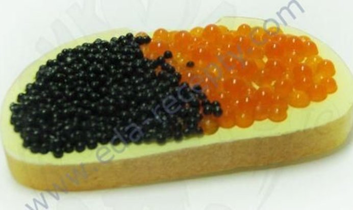 Королевский бутерброд с икрой