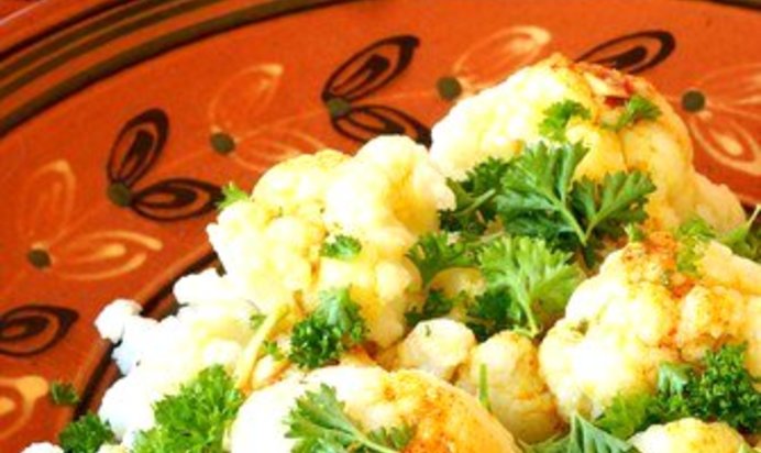 Цветная капуста с горчично-эстрагоновым винегретом