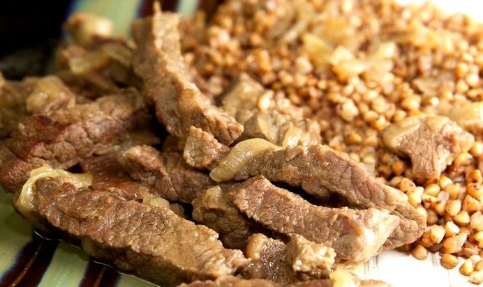 Гречка с говядиной в мультиварке