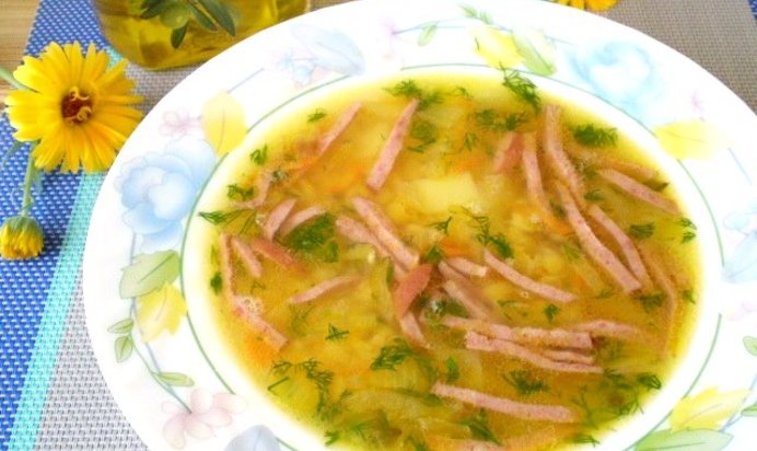 Гороховый суп без мяса