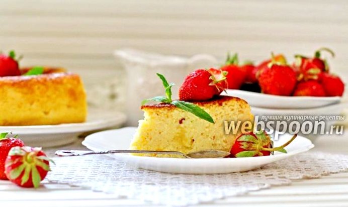 Творожная запеканка с кокосом в мультиварке