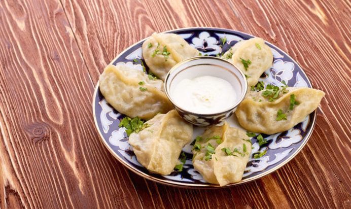 Манты с мясом