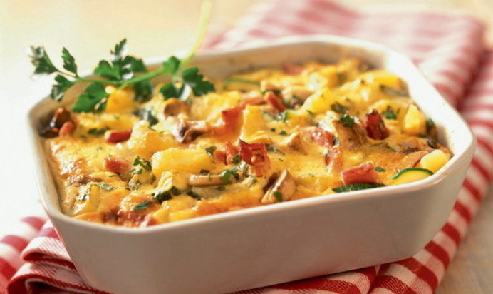 Запеканка с баклажаном