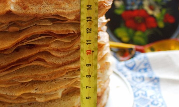 Блинчики на топленом молоке с цельнозерновой мукой