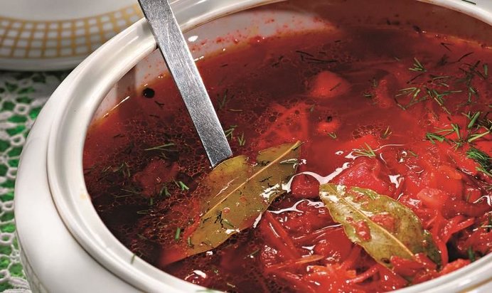 Пасхальный борщ с хреном