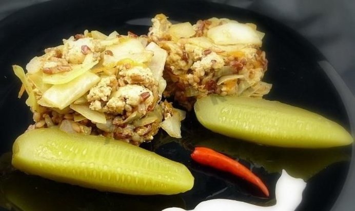 Ленивые голубцы с куриным фаршем в мультиварке