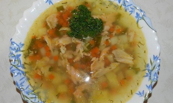 Суп уха из форели